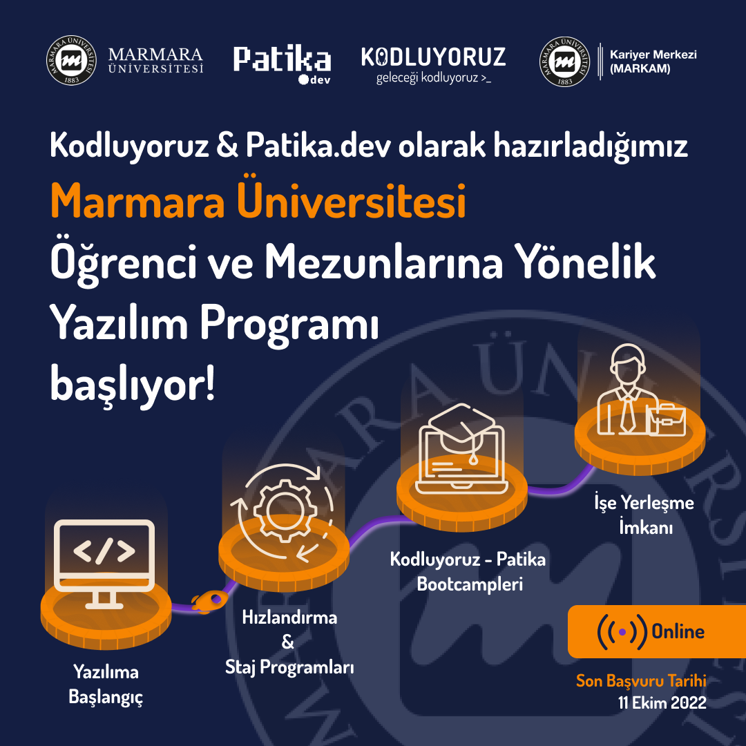 Marmara Üniversitesi Öğrenci ve Mezunlarına yönelik Yazılım Programı